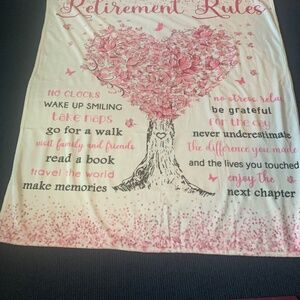 Plush New Retirement Blanket